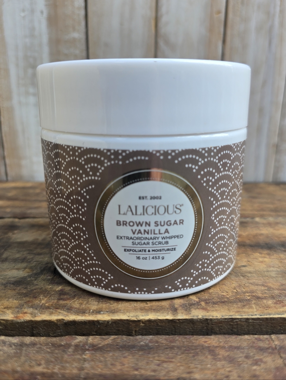 LALICIOUS Brown Sugar Vanilla Sugar Scrub 16oz